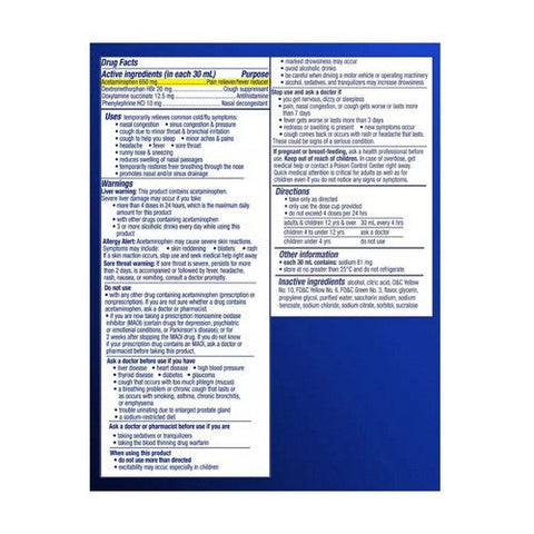 Vicks, Nyquil Severe Cold And Flu Liquid, 12 Oz Vicks