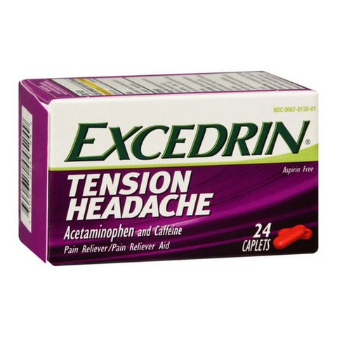 Novartis Consm Hlth Inc, Excedrin Tension Headache Caplets, 24 Caps