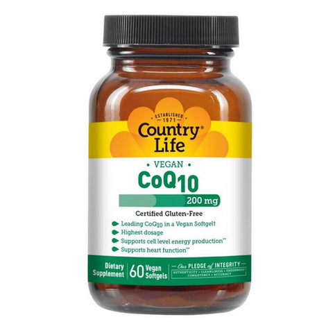Country Life, CO Q 10, 200 mg, 60 Softgels