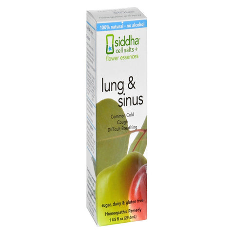Sidda Flower Essences, Cells Salts + Flower Essences - Lungs & Sinus, 1 Oz