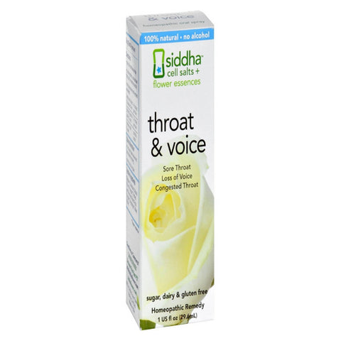 Sidda Flower Essences, Cells Salts + Flower Essences - Throat & Voice, 1 Oz