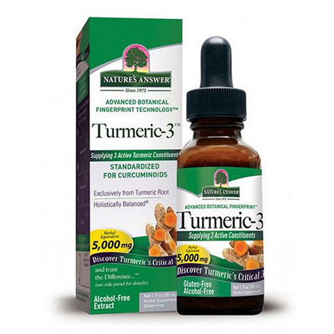 Nature's Answer, Turmeric 3 Liquid, Alcohol Free,1 Oz