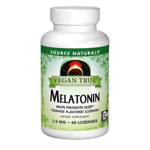 Source Naturals, Vegan True Melatonin, 2.5 mg, Orange 60 Tabs