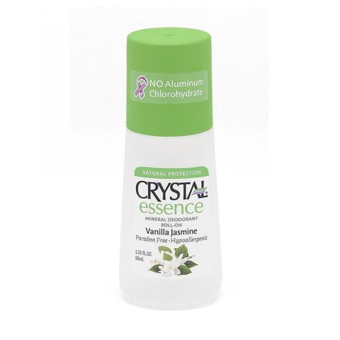 Crystal, Mineral Deodorant Roll On Vanilla Jasmine, Essence-Vanilla-Jasmine 2.25 Oz
