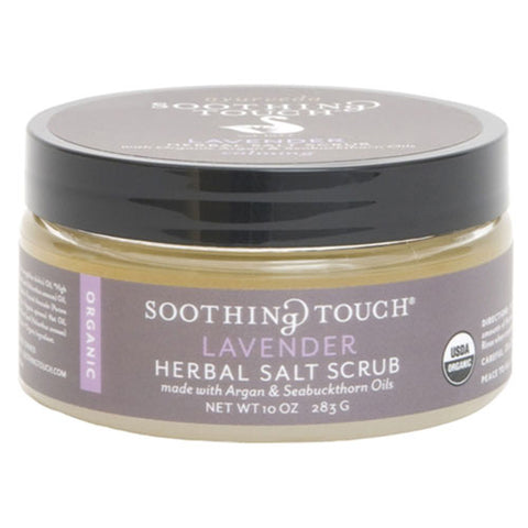 Soothing Touch, Herbal Salt Scrub, Lavender 10 Oz (Case of 3)
