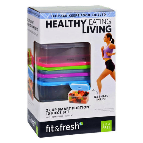 Fit & Fresh, Healthy Living 2 Cup Smart Portion 10-Pieces Set, 1 Set Fit & Fresh