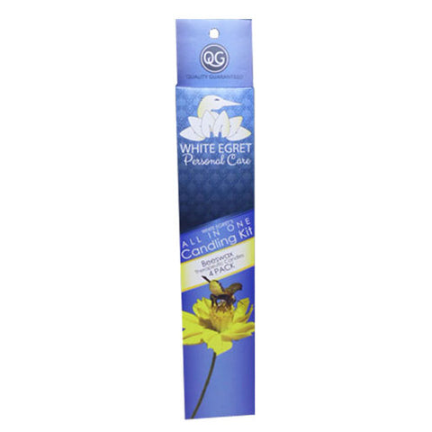 White Egret, Therapeutic All In One Ear Candling Kit Beeswax, Lavender 2 Ct