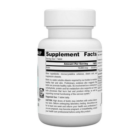 Source Naturals, Biotin, 10000 mcg, 60 Tabs Source Naturals
