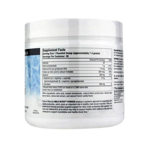 Source Naturals, Male Nitro Powder, 8 oz Source Naturals