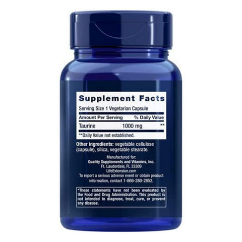 Life Extension, Taurine, 1000 mg, 90 Vcaps