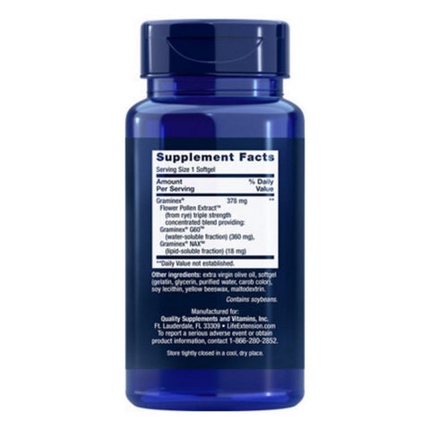 Life Extension, Triple Strength ProstaPollen, 30 Soft Gels