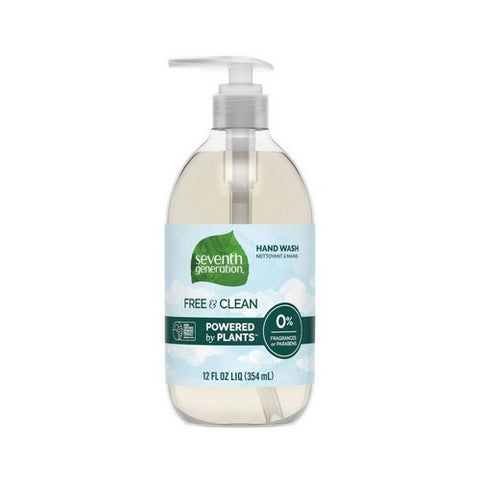 Seventh Generation, Hand Wash Free And Clean, Free & Clear 12 Oz