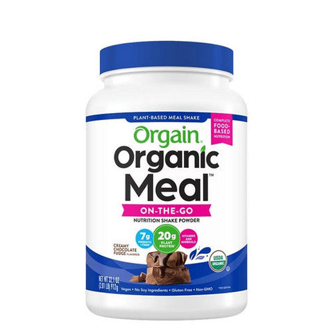 Orgain, Organic Meal Powder Creamy Chocolate Fudge, 2.01 lbs Orgain