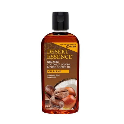 Desert Essence, Organic Coconut - Jojoba & Coffee Oil, 4 Oz