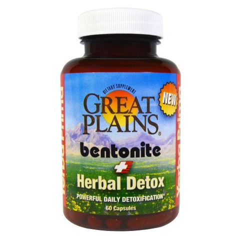 Yerba Prima, Bentonite Herbal Detox, 60 Caps