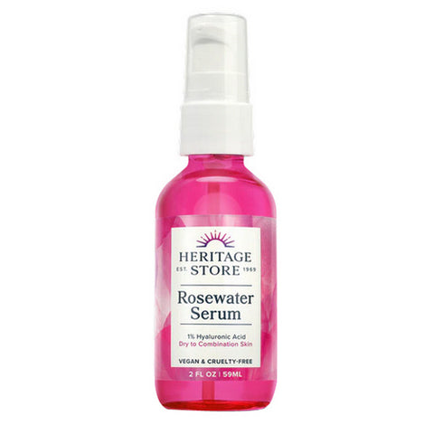 Heritage Store, Rosewater Serum, Rose Petals 2 oz