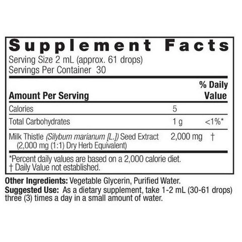 Nature's Answer, Milk Thistle Seed, Alcohol Free 2 Oz