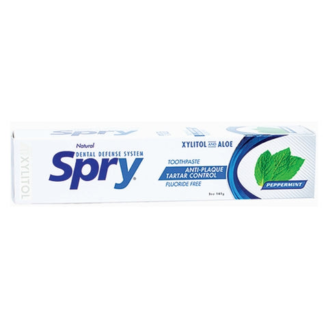 Xlear Inc, Spry Anti-Plaque And Tartar Control Xylitol Toothpaste Peppermint, Peppermint 4 fl oz