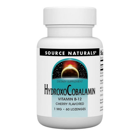 Source Naturals, HydroxoCobalamin Vitamin B-12, 60 Tabs