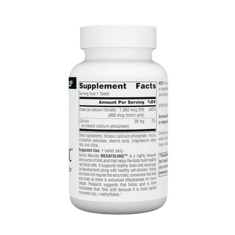 Source Naturals, MegaFolinic, 800 mcg, 240 Tabs