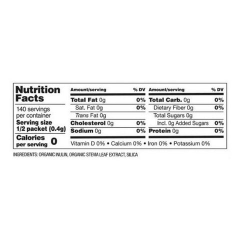 Sweetleaf Stevia, Organic Stevia Sweetener, 70 Count