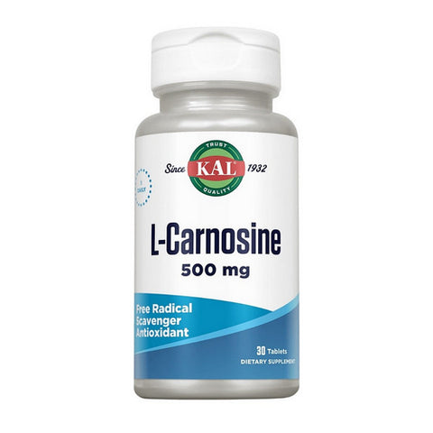 Kal, L-Carnosine, 500 mg, 30 Tabs