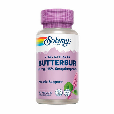 Solaray, Butterbur Extract, 50 mg, 60 Caps