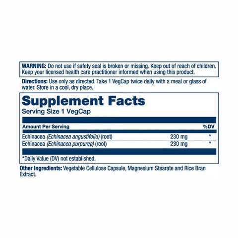 Solaray, True Herbs Echinacea Purpurea And Angustifolia, 460 mg, 100 Veg Caps Solaray