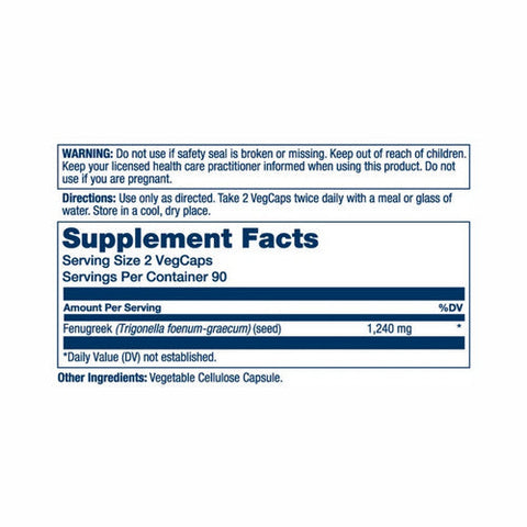 Solaray, Fenugreek, 620 mg, 180 Caps Solaray