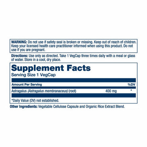 Solaray, True Herbs Astragalus, 400 Mg, 180 Veg Caps Solaray