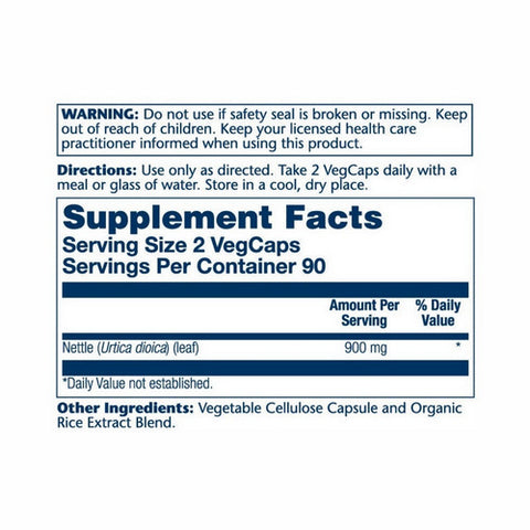 Solaray, True Herbs Nettle, 450 mg, 180 Caps