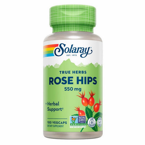Solaray, True Herbs Rose Hips, 550 mg, 100 Caps