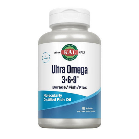 Kal, Ultra Omega 3-6-9, 100 Softgels