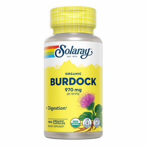 Solaray, Organic Burdock, 100 Caps