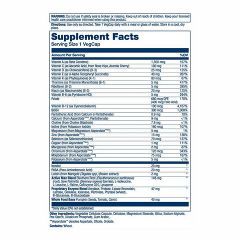 Solaray, Once Daily Active Man, 90 Caps