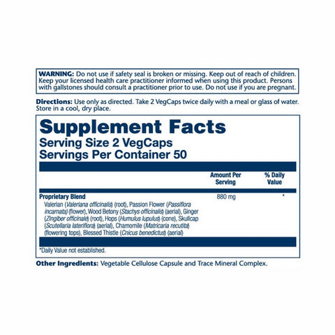 Solaray, Nerve Blend SP-14, 100 Caps