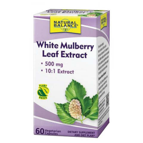 Natural Balance, White Mulberry Leaf Extract, 500 mg, 60 Caps