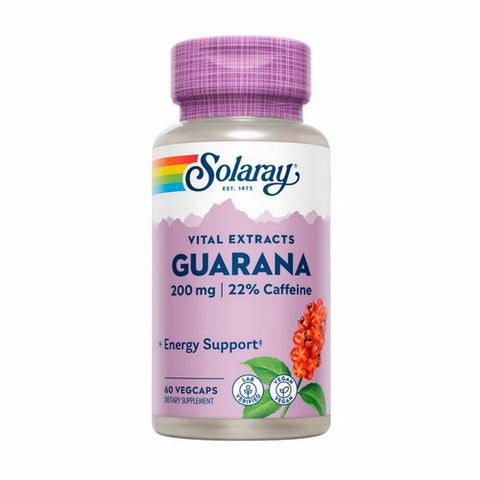Solaray, Guarana Seed Extract, 200 mg, 60 Caps