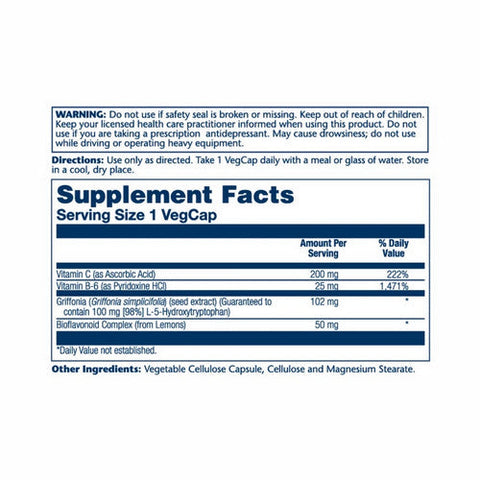 Solaray, L-5-Hydroxy Tryptophan, 60 Caps Solaray