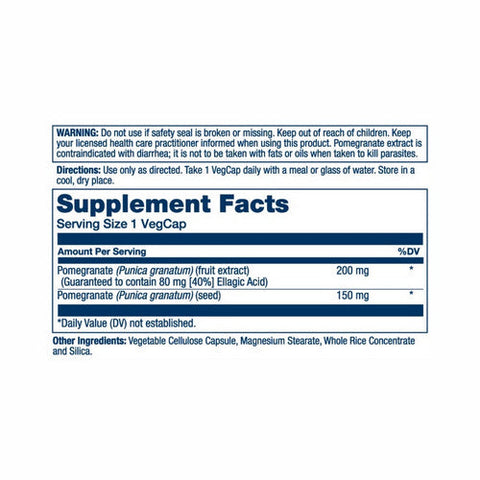 Solaray, Pomegranate Extract, 200 mg, 60 Caps Solaray