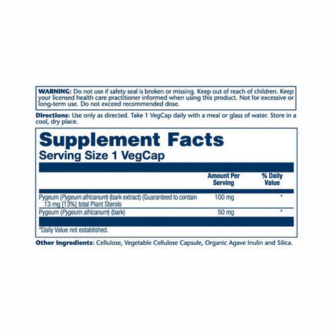 Solaray, Pygeum Bark Extract One Daily, 30 Caps Solaray
