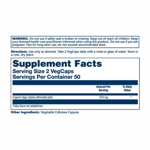 Solaray, Sage, 100 Caps