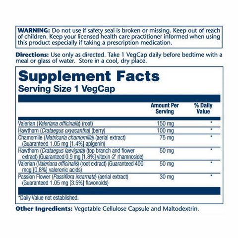 Solaray, EuroCalm Valerian Special Formula, 60 Caps Solaray