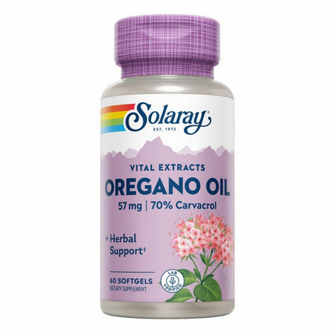 Solaray, Vital Extracts Oregano Oil, 60 Softgels
