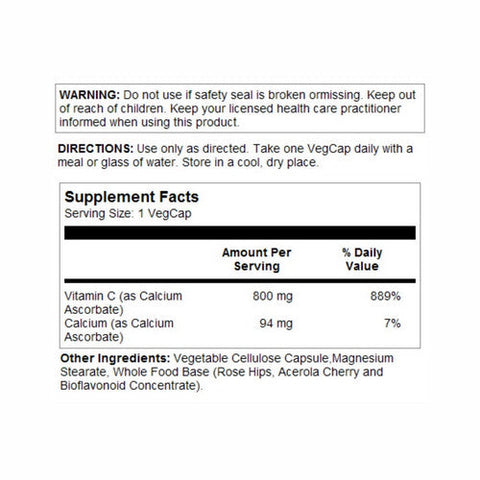Solaray, Buffered Vitamin C, 800 Mg, 90 Veg Caps Solaray