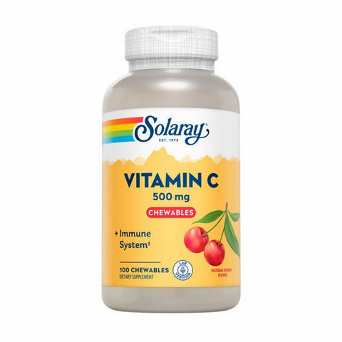 Solaray, Vitamin C Chewable, 500 mg, Cherry 100 Wafers