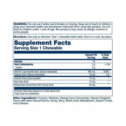 Solaray, Vitamin C Chewable, 500 mg, Orange 100 Wafers Solaray