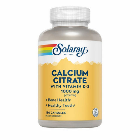 Solaray, Calcium Citrate, 1000 mg, 180 Caps