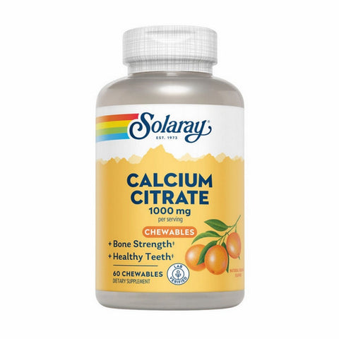 Solaray, Calcium Citrate Chewables Natural Orange, 60 Caps