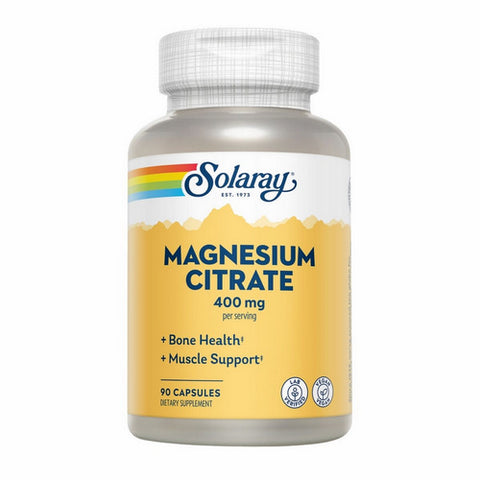 Solaray, Magnesium Citrate, 400 mg, 90 Caps